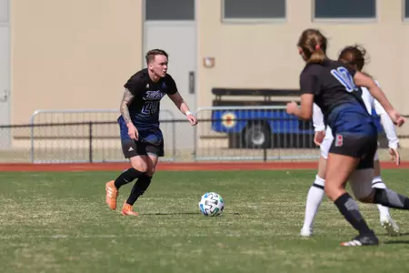 Bree Doeble playing soccer