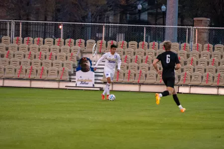 Johan Juarez playing soccer