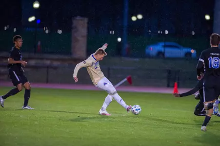 Alex Meinhard playing soccer