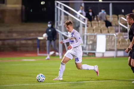 Alex Meinhard playing soccer