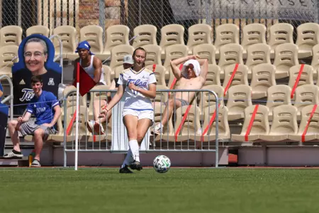 Ramona Naghi playing soccer