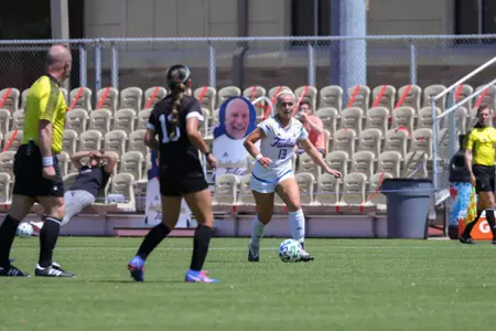 Isold Runarsdottir playing soccer