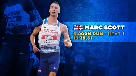 Marc Scott 5,000m Run Olympic Graphic