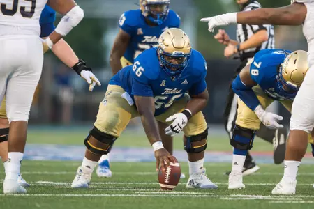 Tulsa Golden Hurricane center Gerard Wheeler (66) UC Davis vs TU - BRETT ROJO/For the University of Tulsa