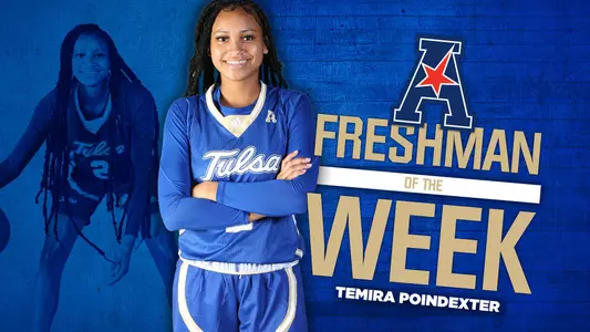 Temira Poindexter Freshman of the Week honor graphic