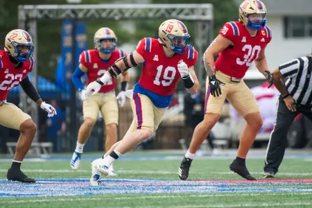 Tulsa Golden Hurricane linebacker Grant Sawyer (19) BRETT ROJO/For the University of Tulsa