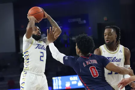 Tulsa Guard Keyshawn Embery-Simpson - Tulsa vs. Jackson State at the Donald W. Reynolds Center on 11/12/22