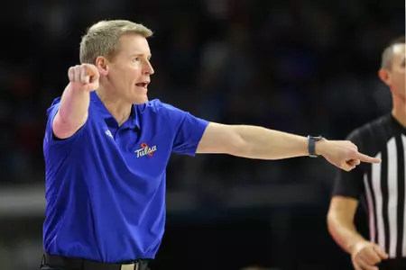 Tulsa Head Men's Basketball Coach Eric Konkol - Tulsa vs. Jackson State at the Donald W. Reynolds Center on 11/12/22