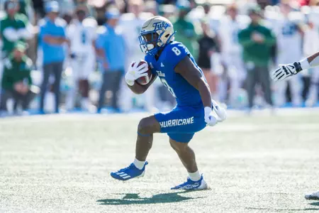 Tulsa Golden Hurricane running back Deneric Prince (8) BRETT ROJO/For the University of Tulsa
