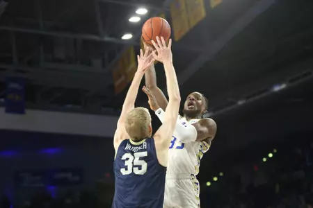 Tulsa forward Bryant Selebangue - Tulsa vs. Oral Roberts at the Donald W. Reynolds Center on 12/3/22