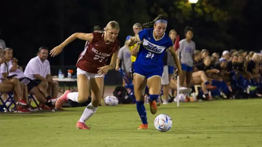 Jordan Frederick playing soccer