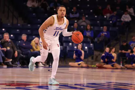 Tulsa guard Brandon Betson - Tulsa vs SMU at the Donald W. Reynolds Center on 1/18/23