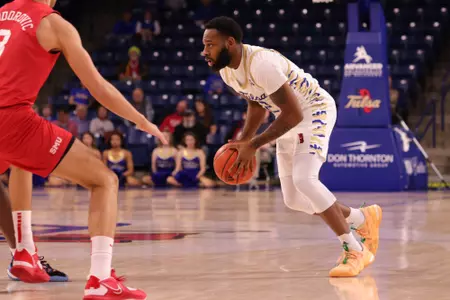 Tulsa guard Keyshawn Embery-Simpson - Tulsa vs SMU at the Donald W. Reynolds Center on 1/18/23