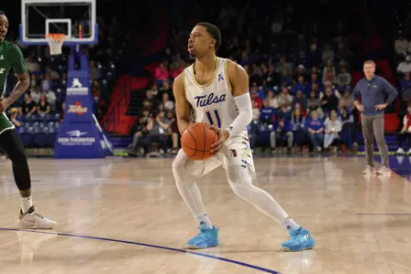 Tulsa guard Brandon Betson - Tulsa vs Tulane in the Donald W. Reynolds Center on 1/21/23