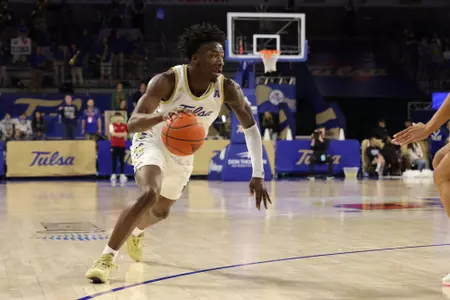 Tulsa forward Tim Dalger - Tulsa vs Tulane in the Donald W. Reynolds Center on 1/21/23