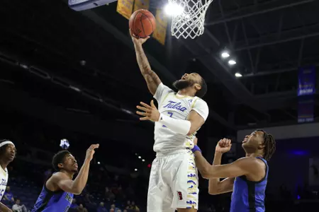 Tulsa forward #3 Sterling Gaston-Chapman - Tulsa vs. Memphis in the Donald W. Reynolds Center on 1/29/2023