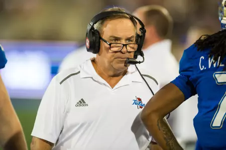 Tulsa Golden Hurricane head coach Kevin Wilson BRETT ROJO/For the University of Tulsa