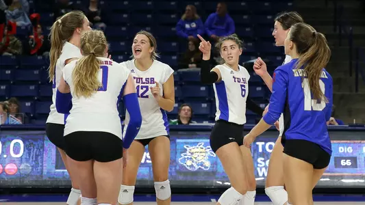 Tulsa Team Celebration- Tulsa vs. Wichita State at the Donald W. Reynolds Center on 11/16/22
