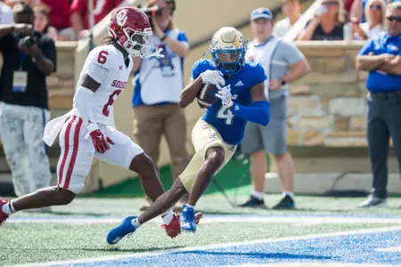 Tulsa Golden Hurricane wide receiver Marquis Shoulders (4) BRETT ROJO/For the University of Tulsa