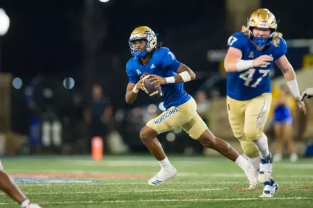 Tulsa Golden Hurricane quarterback Cardell Williams (7) BRETT ROJO/For the University of Tulsa
