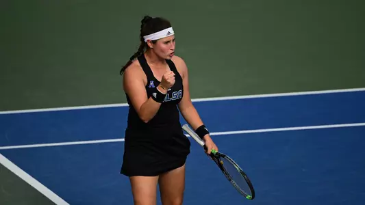 Maria Berlanga Bandera - Tulsa vs SMU in the semifinal round (4/21/23) of the American Athletic Conference Championship, held at the USTA National Campus.