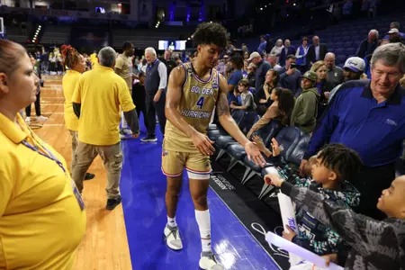 Guard #4 PJ Haggerty / Tulsa vs Wichita State on Jan. 31, 2024 in the Donald W. Reynolds Center