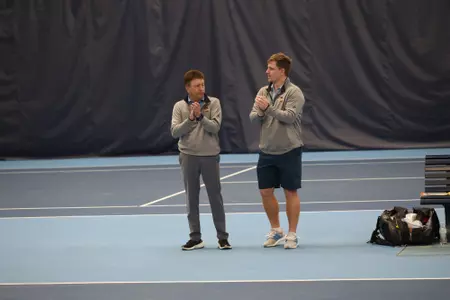 Tulsa Men's Tennis vs. Arkansas in the Michael D. Case Tennis Center - Feb. 21, 2024
