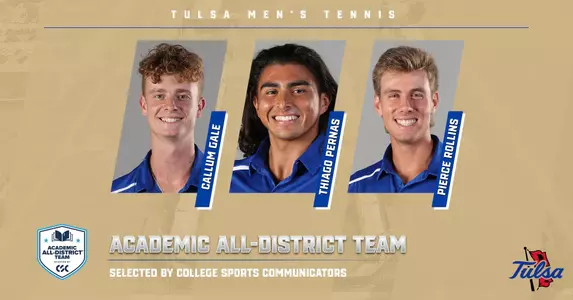 Callum Gale, Thiago Pernas and Pierce Rollins earn Academic All-District