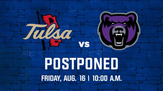 Tulsa women's soccer season opener postponed to Friday, August 16 at 10a.m.