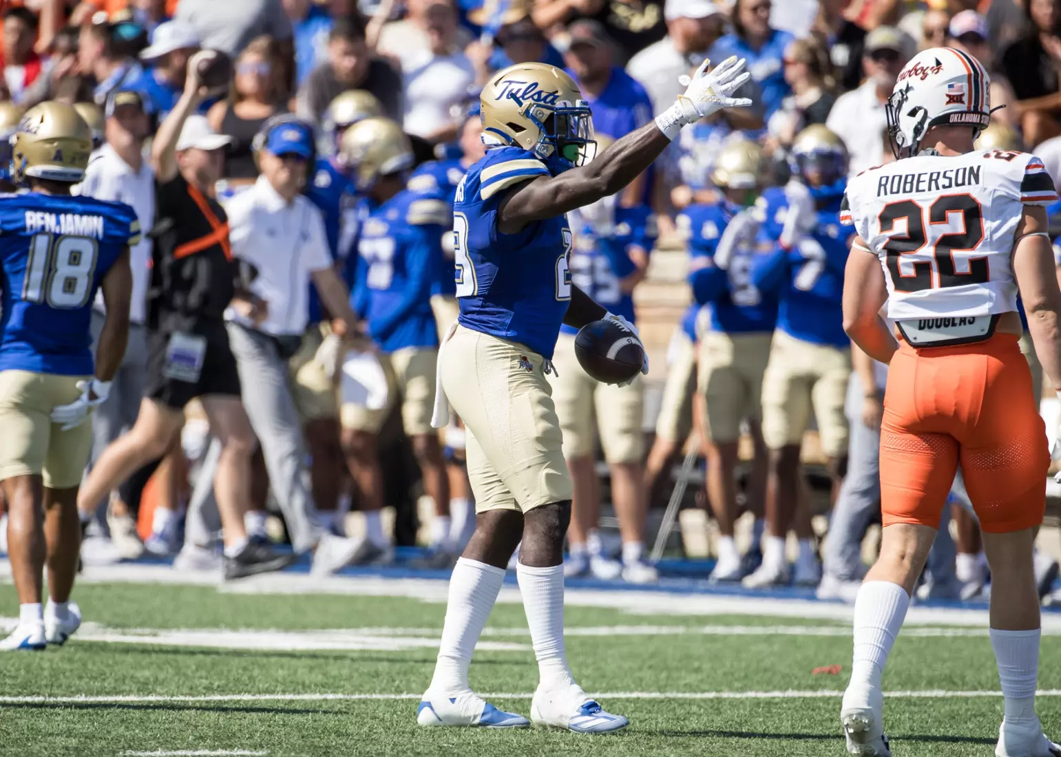 Tulsa Football vs. #13 Oklahoma State at H.A. Chapman Stadium on 9/14/24