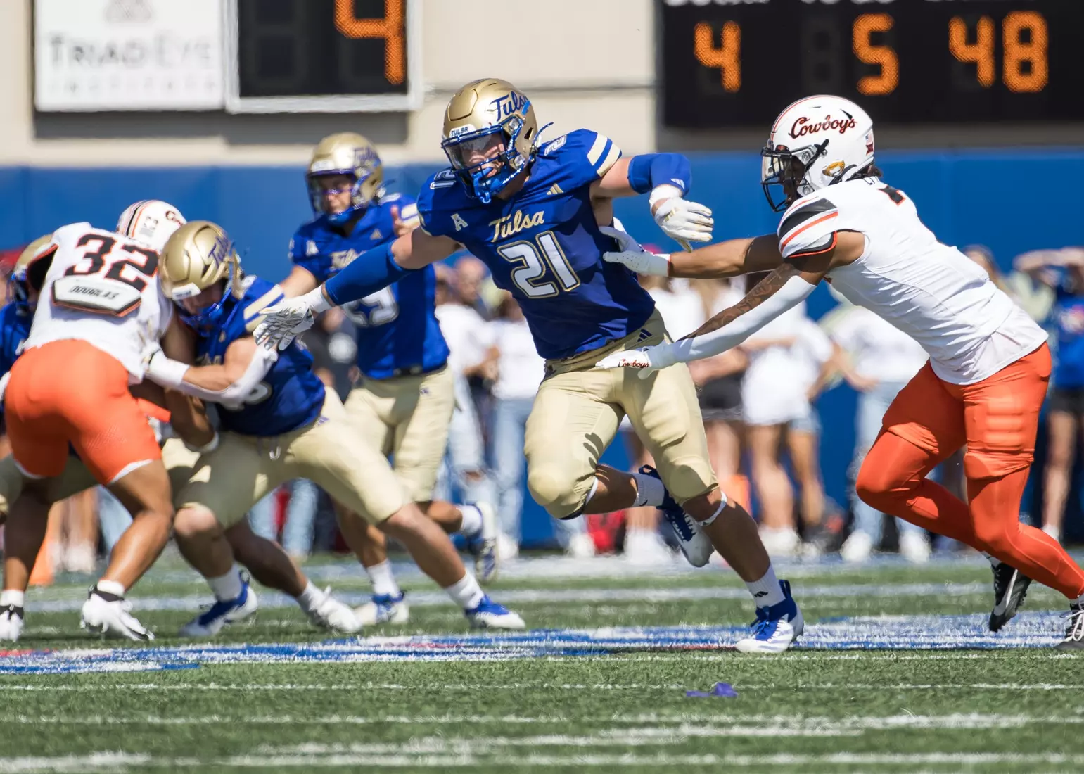Tulsa Football vs. #13 Oklahoma State at H.A. Chapman Stadium on 9/14/24