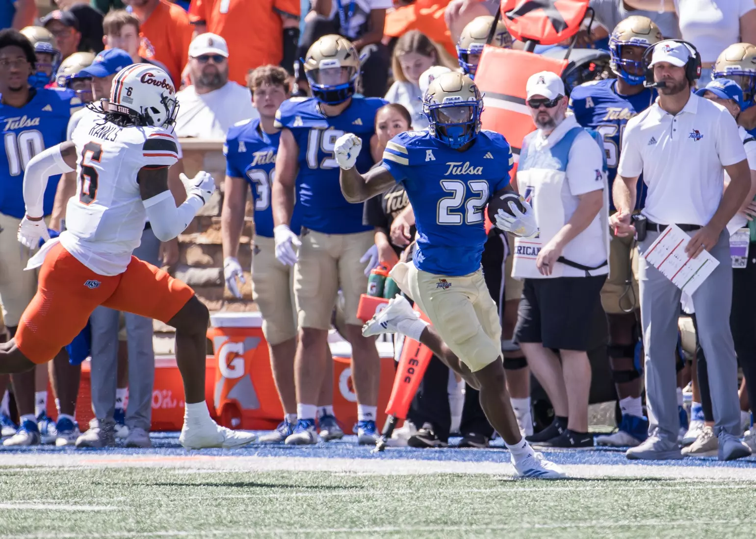 Tulsa Football vs. #13 Oklahoma State at H.A. Chapman Stadium on 9/14/24