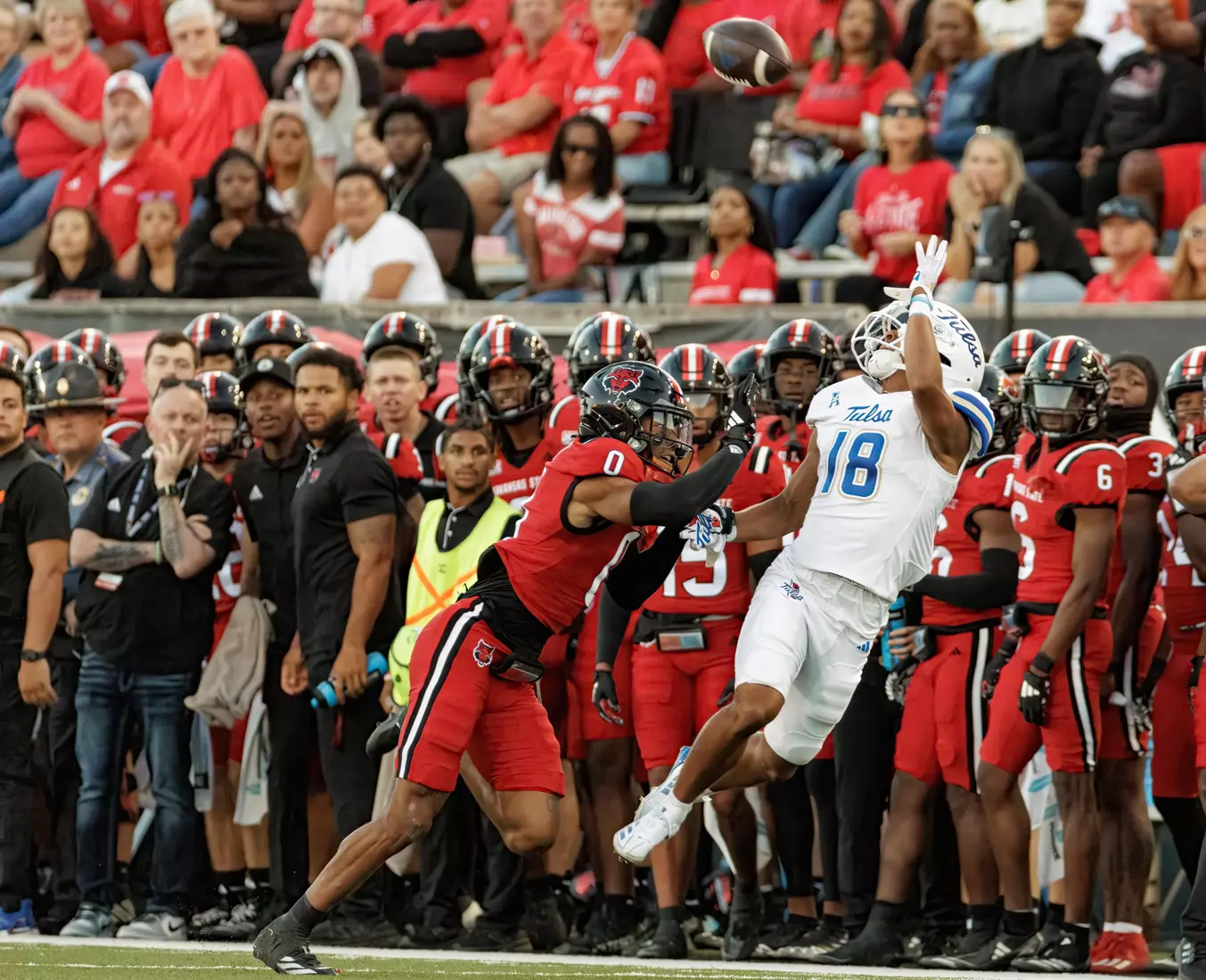 Tulsa Football vs. Arkansas State on Sept. 7, 2024 in Jonesboro, Ark.