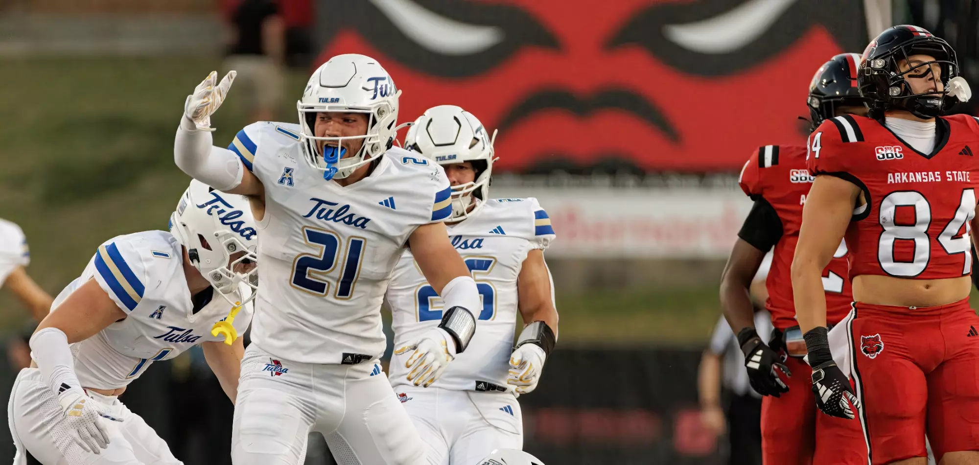 Tulsa Football vs. Arkansas State on Sept. 7, 2024 in Jonesboro, Ark.