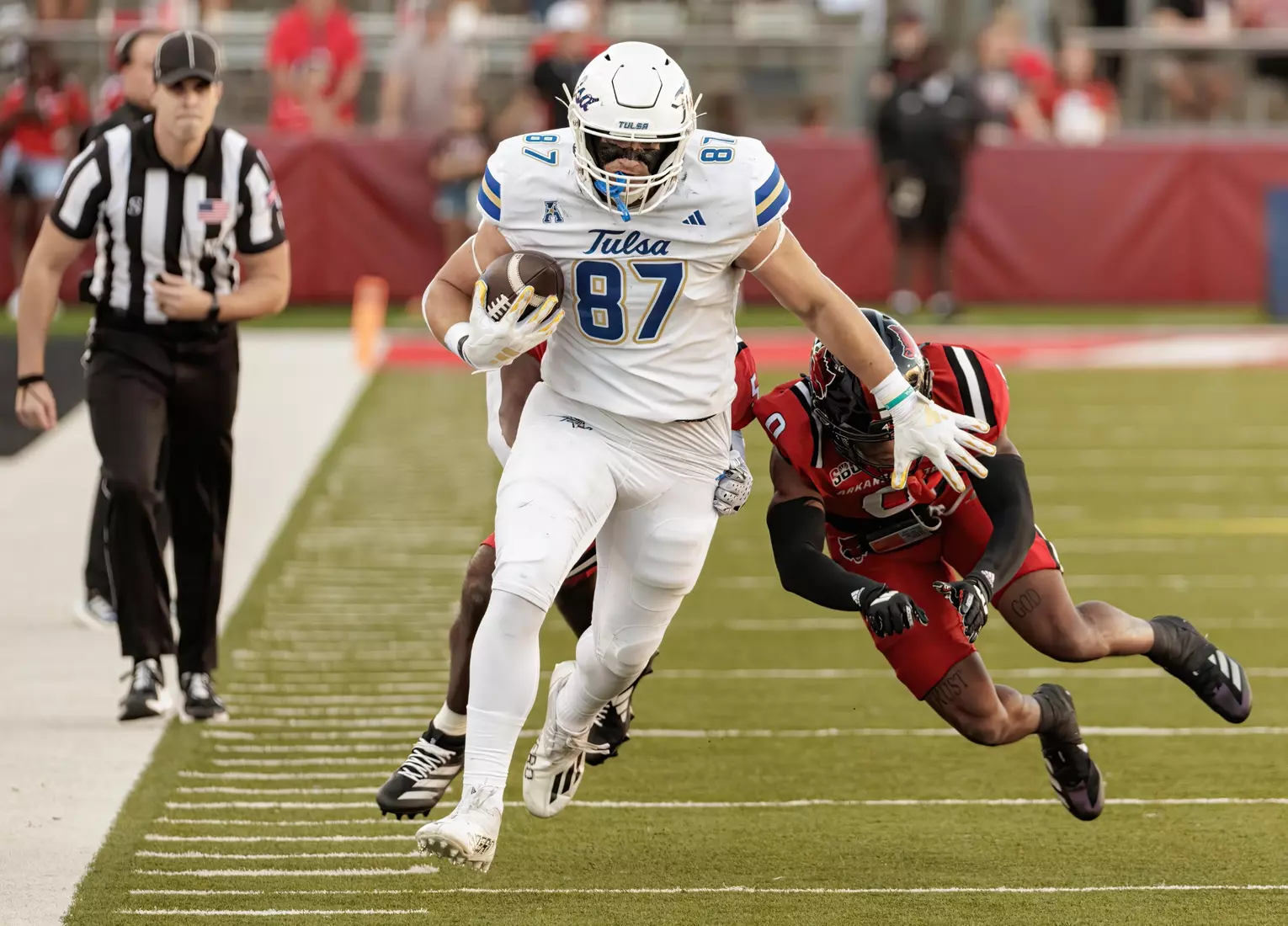 Tulsa Football vs. Arkansas State on Sept. 7, 2024 in Jonesboro, Ark.