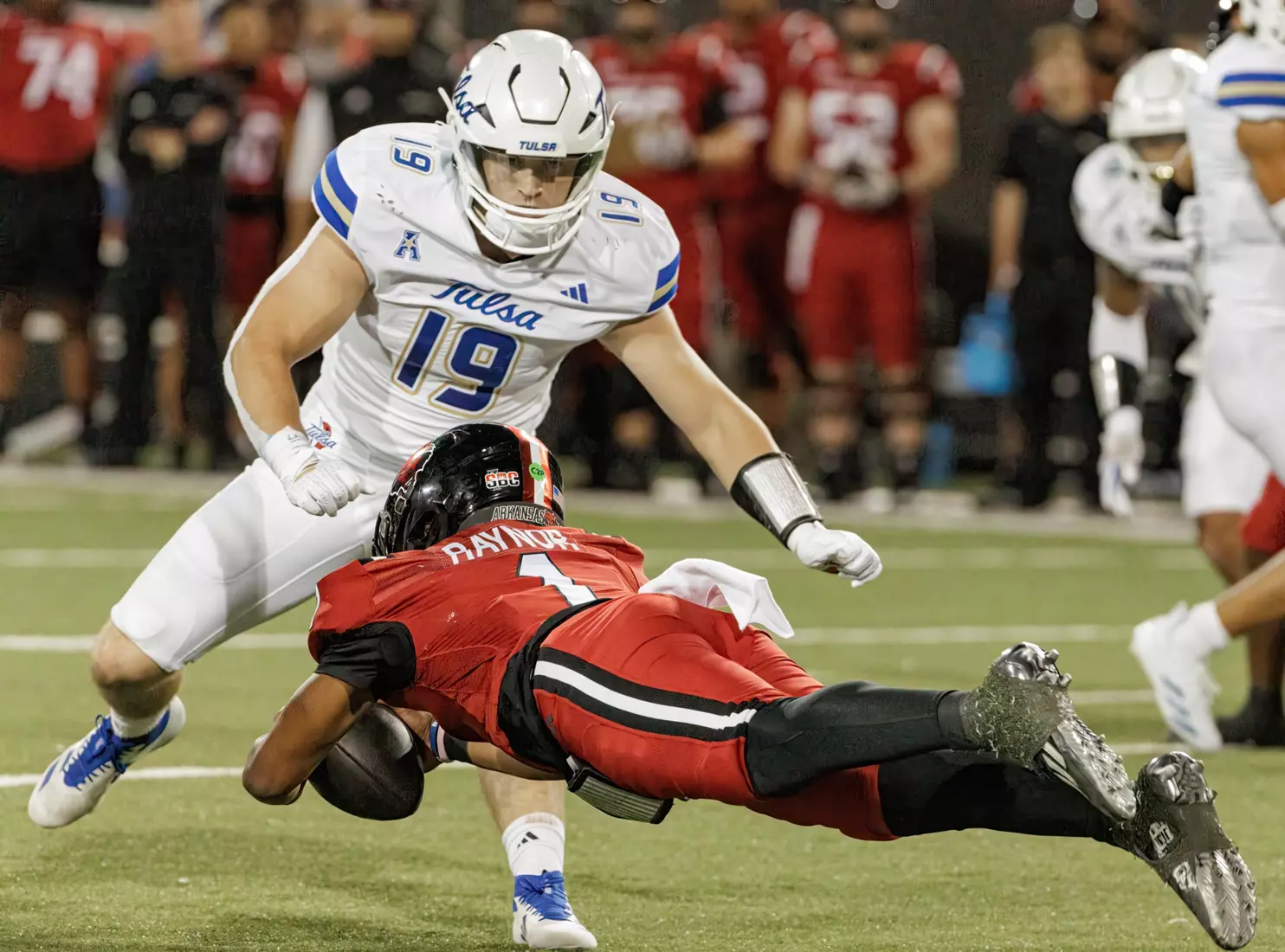 Tulsa Football vs. Arkansas State on Sept. 7, 2024 in Jonesboro, Ark.
