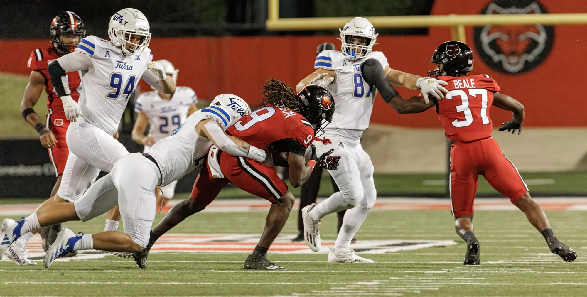 Tulsa Football vs. Arkansas State on Sept. 7, 2024 in Jonesboro, Ark.