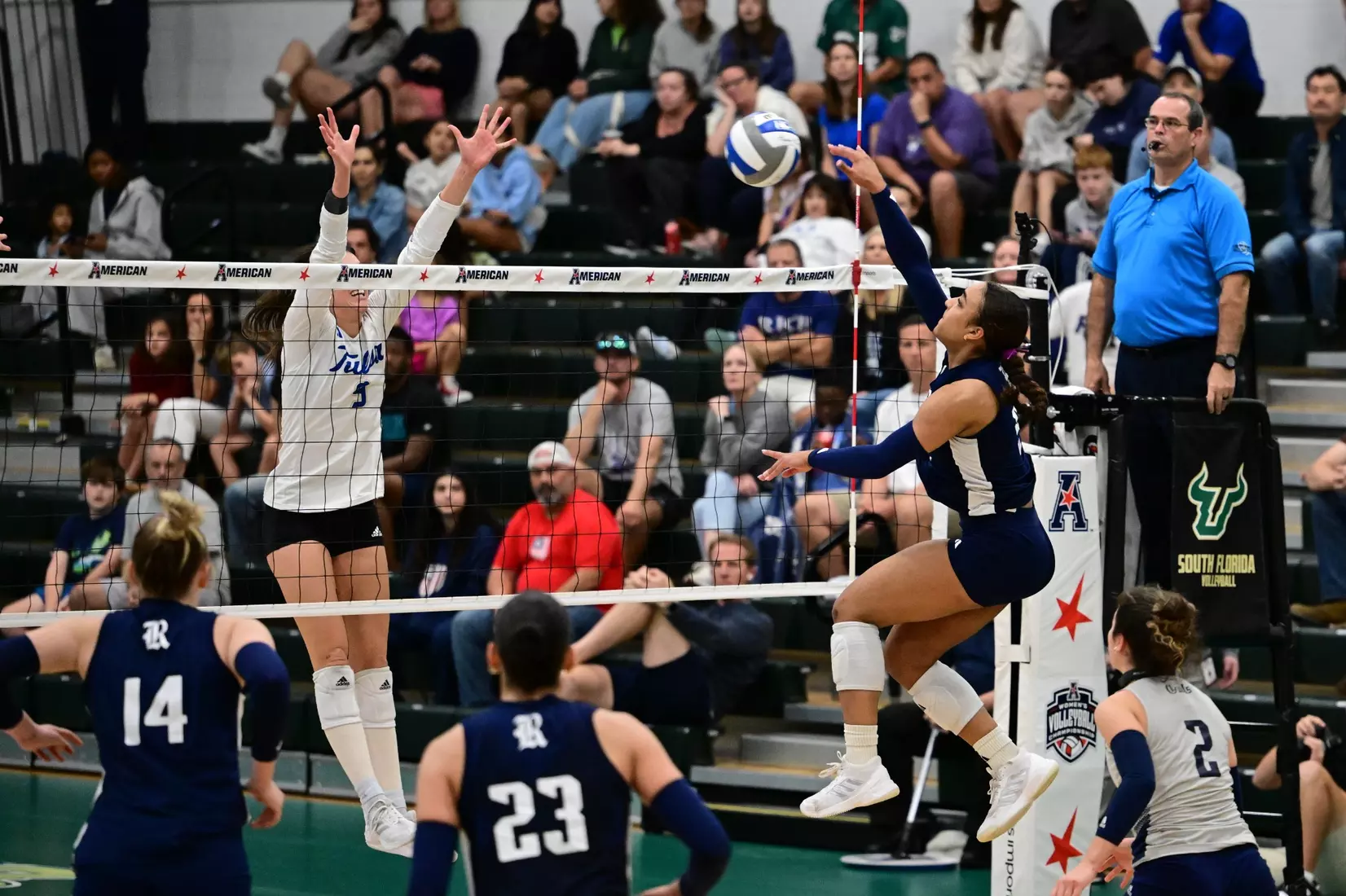 Tulsa vs. Rice in the American Championship final in the USF Corral on 11/23/25.