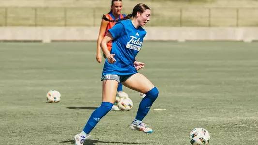 Jordan Frederick at practice