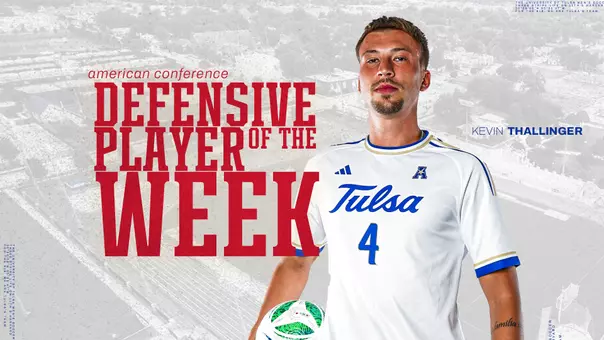 Kevin Thallinger American Defensive Player of the Week September 1st