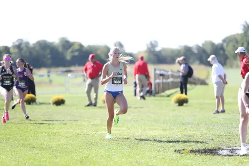 Tulsa women's cross country at 2025 Gans Creek Classic.