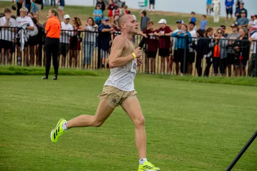 Luke Birdseye crosses the finish line