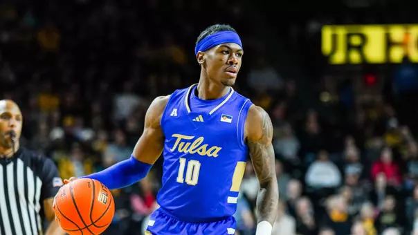 Tylen Riley looks to drive at Wichita State