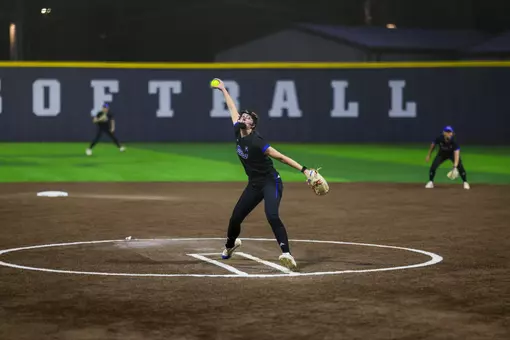 Makenzie Freeman delivers a pitch