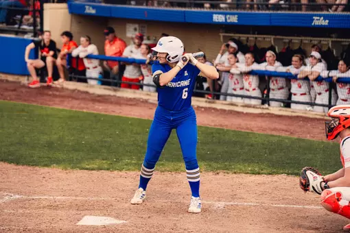 Mackenzy Glenn at the plate against Oklahoma State