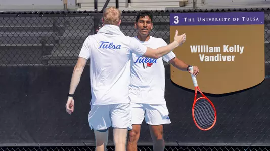 Takeshi Taco and Timothy Carlsson Seger Celebrate Senior Day vs VCU