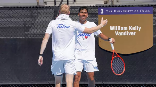 Takeshi Taco and Timothy Carlsson Seger Celebrate Senior Day vs VCU