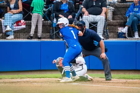 Maci Cole at the plate against Arkansas