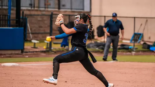 Brinly Maples delivers a pitch against East Carolina