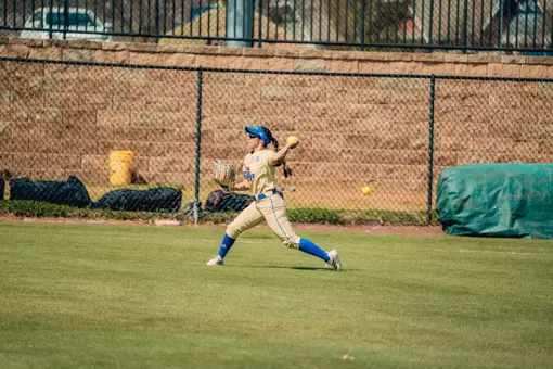 Madison Garcia fields the ball against South Florida